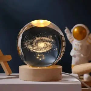 3D Crystal Ball Night Light (Galaxy crystal)