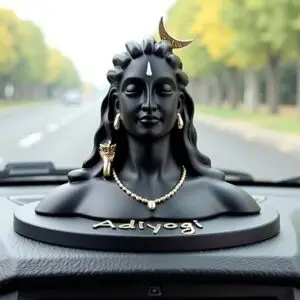 Adiyogi Shiva Idol – Elegant Black Finish | Multifunctional Decor & Gift